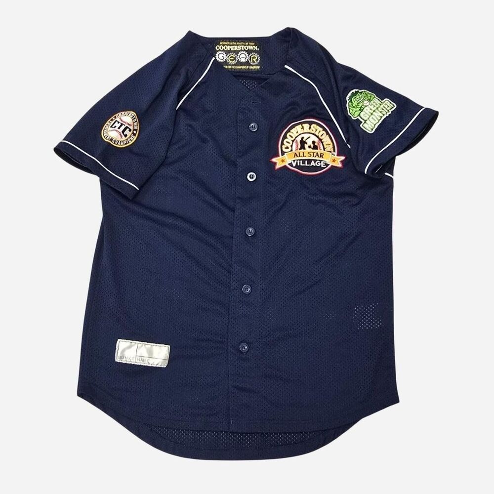 Cooperstown Men's Navy and Blue Top